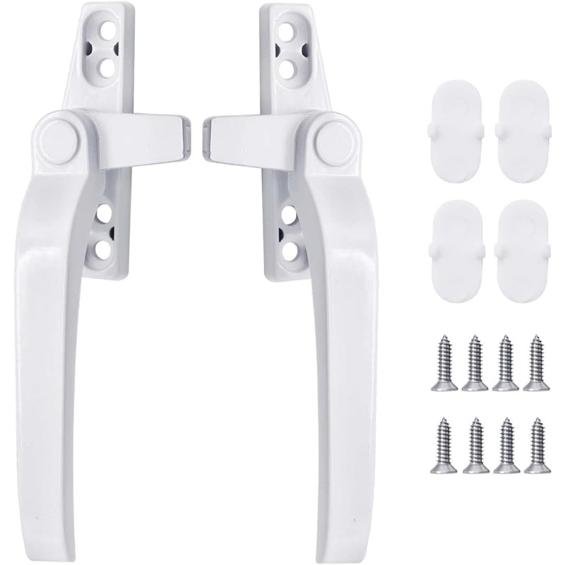 Home Security Tapo - Glass Window Lock Handle 2Pcs Zinc
