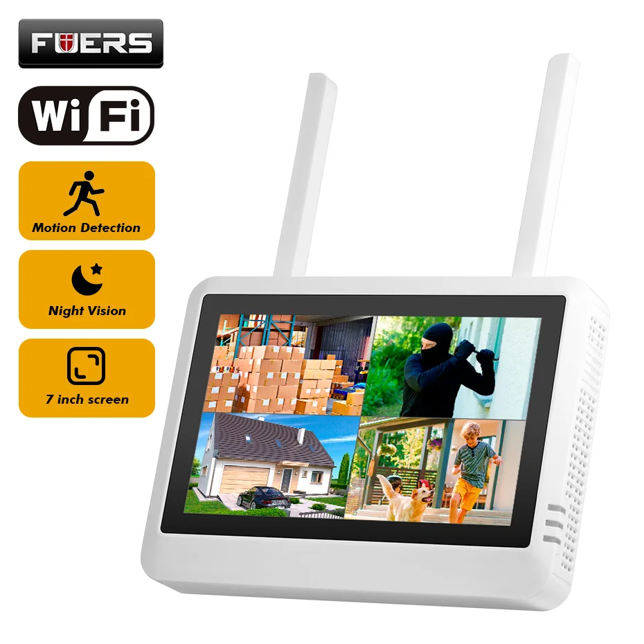 Home Security And Cctv - FUERS 8CH Wireless NVR Security System