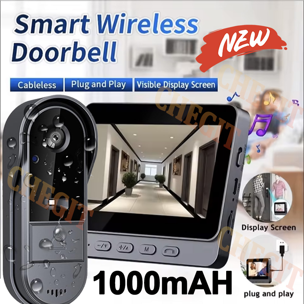 Home Security Honeywell - Wireless Wifi Doorbell Camera 1080P Video