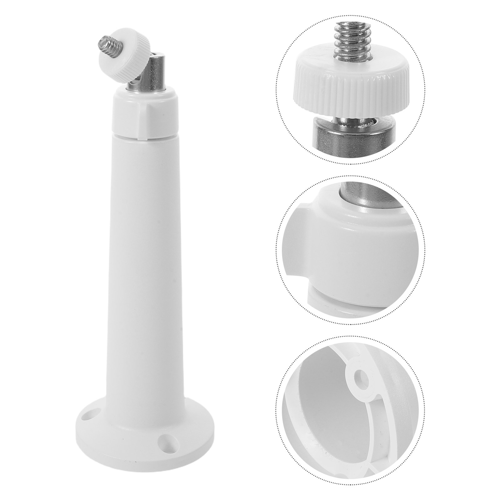 Home Security Online - 3Pcs Compact White Metal Camera Mount