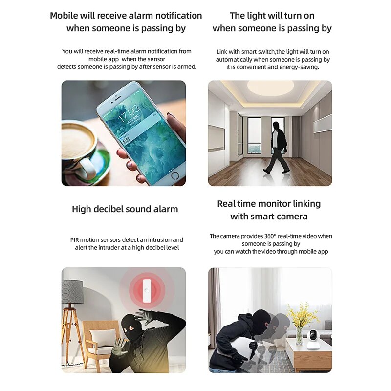 Tuya WiFi Zigbee PIR Motion Se - đánh giá và giá Home Security Alexa