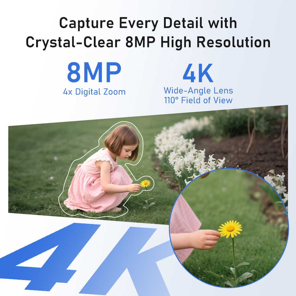 8MP 4K Solar Camera System 4-C - đánh giá và giá Home Security Camera System