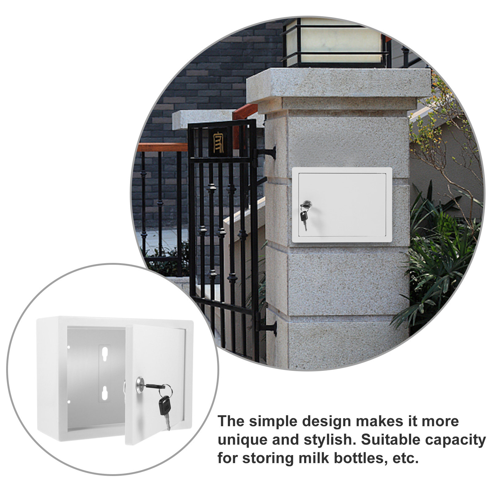 Wall Mounted Plastic Milk Box  - đánh giá và giá Home Security Letters