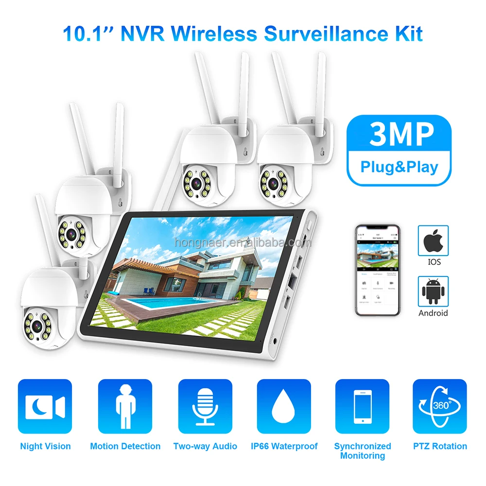2026 Hongnaer 3MP 4 Channel Wi - đánh giá và giá Home Security And Cctv