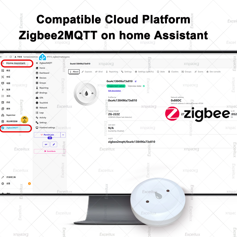 Zigbee Water Detector Leakage  - đánh giá và giá Home Security Alexa