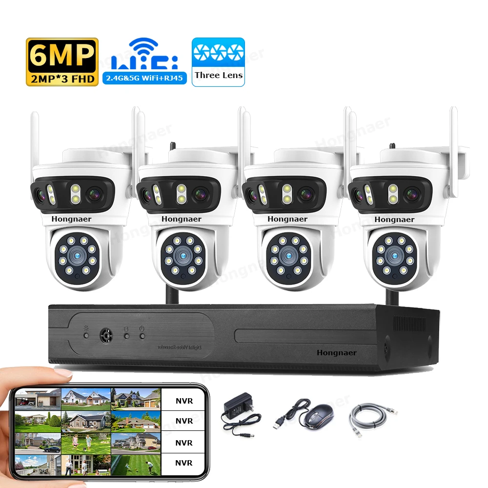 2026 Hongnaer 6MP 4CH 3 Lens 2 - đánh giá và giá Home Security And Cctv