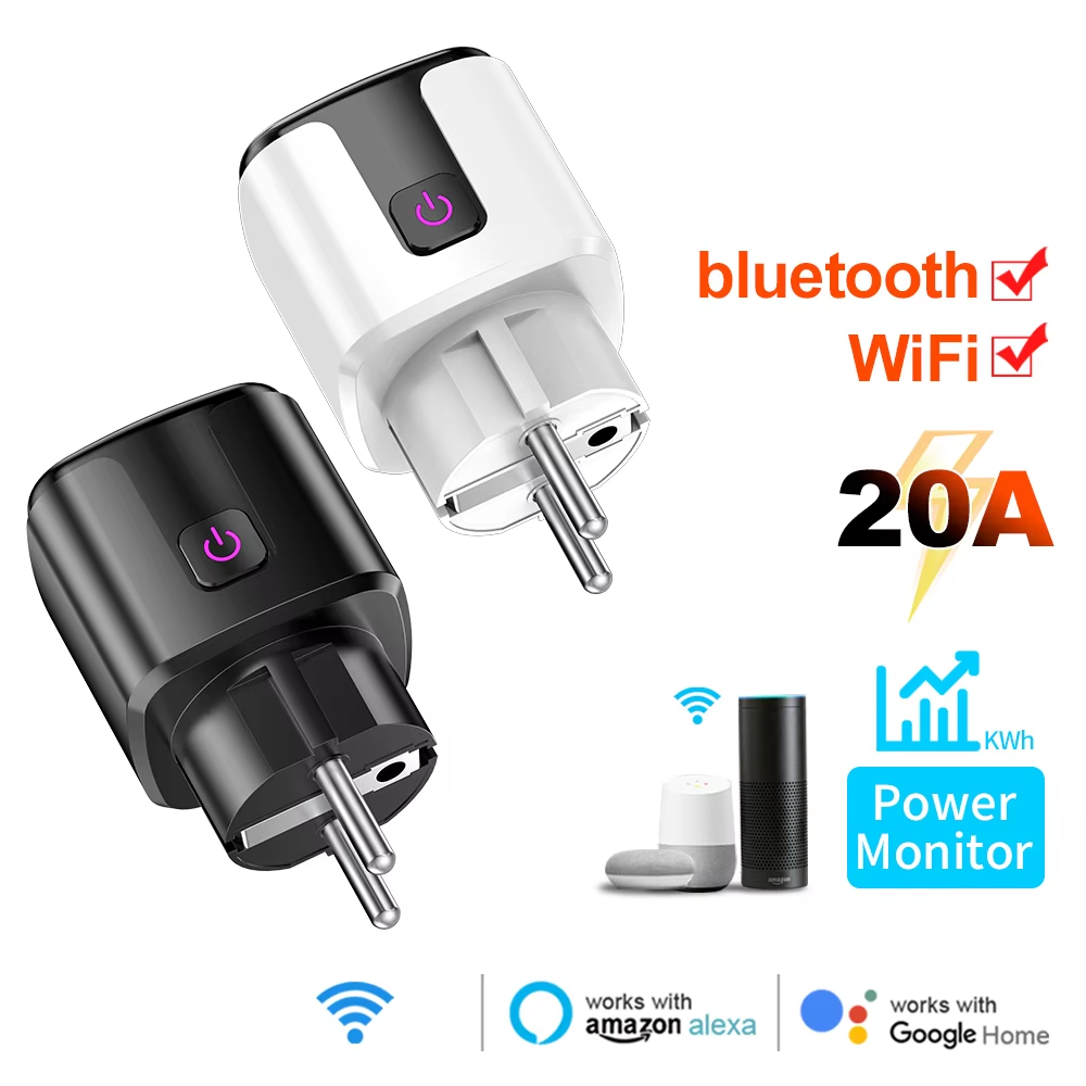 Smart 20A EU Plug WiFi+Bluetoo - đánh giá và giá Home Security Alexa