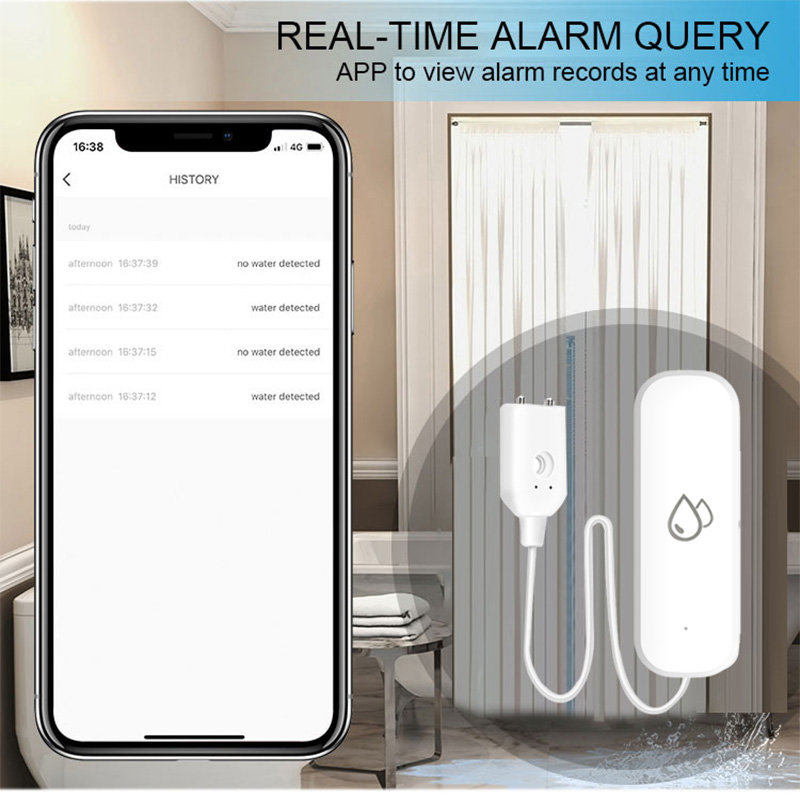 Tuya WiFi Water Leakage Alarm  - đánh giá và giá Home Security Alexa
