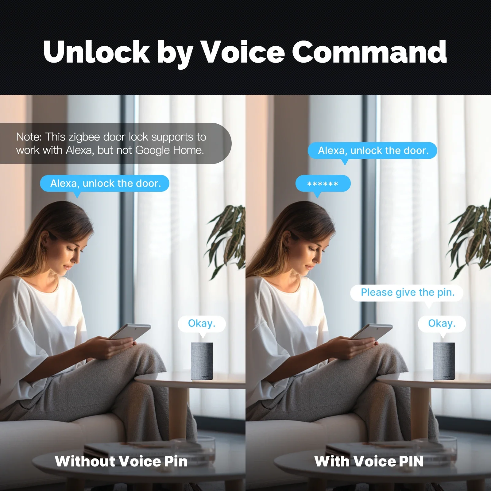 MOES Tuya ZigBee Smart Door Lo - đánh giá và giá Home Security Tapo