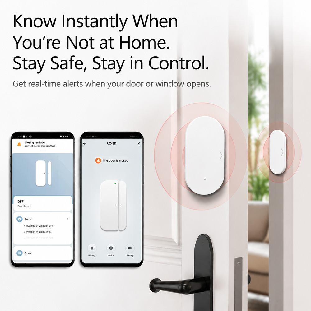Zigbee 3.0 Door Window Sensor  - đánh giá và giá Home Security Alexa
