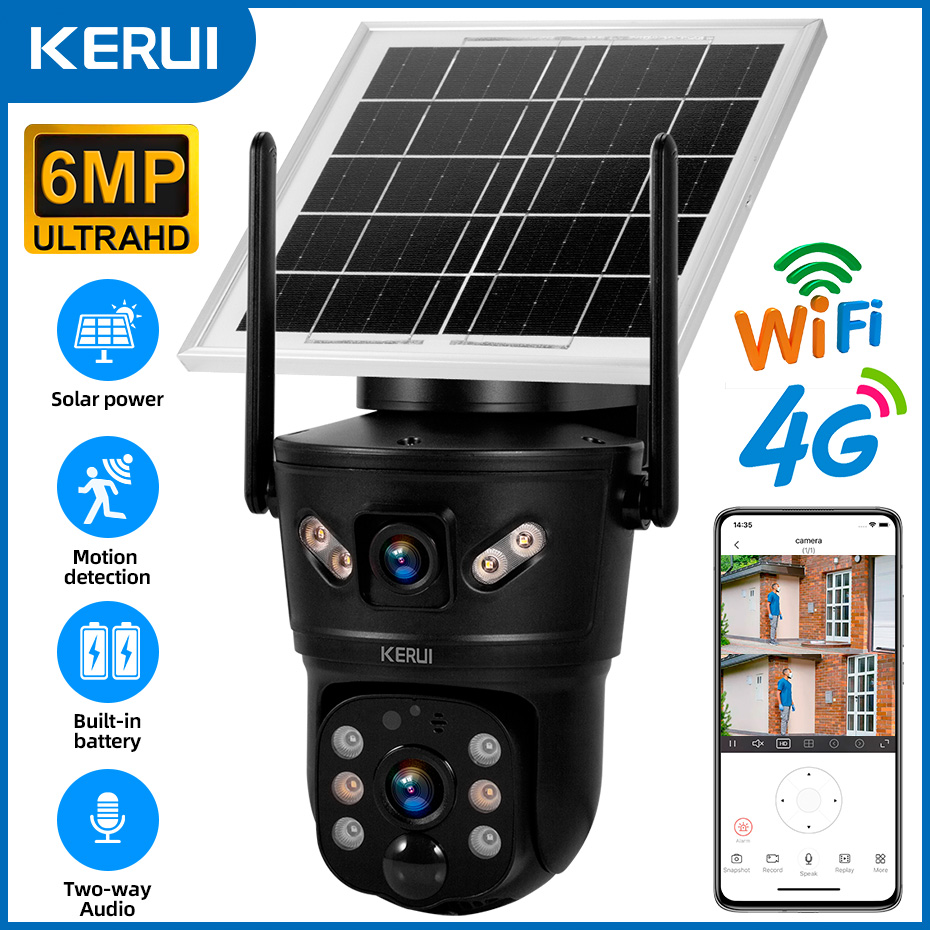 KERUI Outdoor 6MP Solar Camera - đánh giá và giá Home Security And Cctv