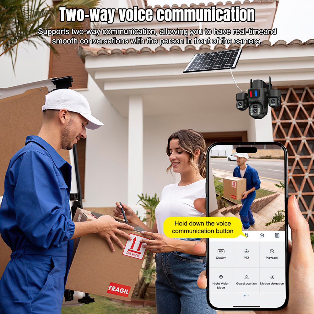 Solar WiFi PTZ Camera Outdoor  - đánh giá và giá Home Security And Cctv