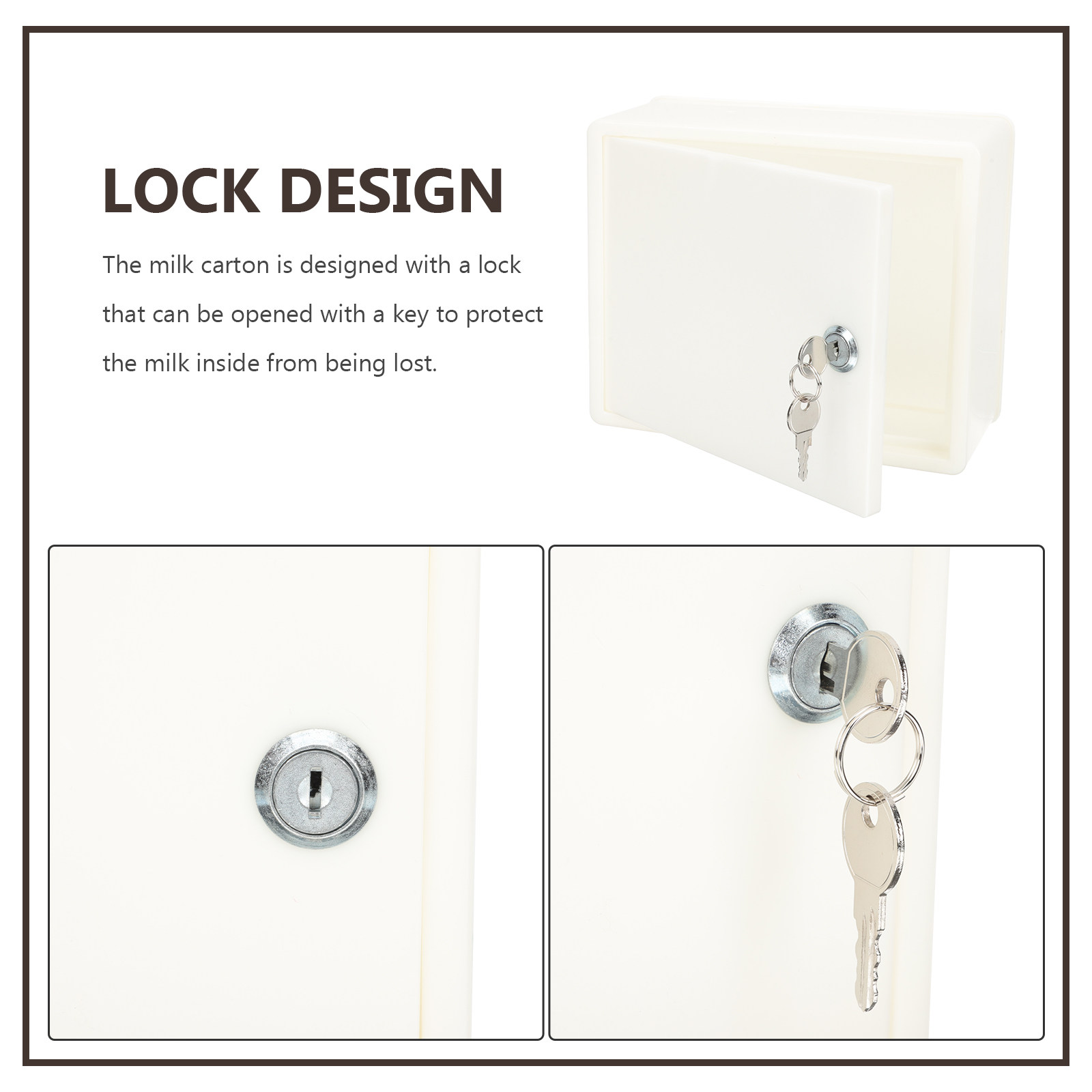Wall Mounted Plastic Milk Box  - đánh giá và giá Home Security Letters