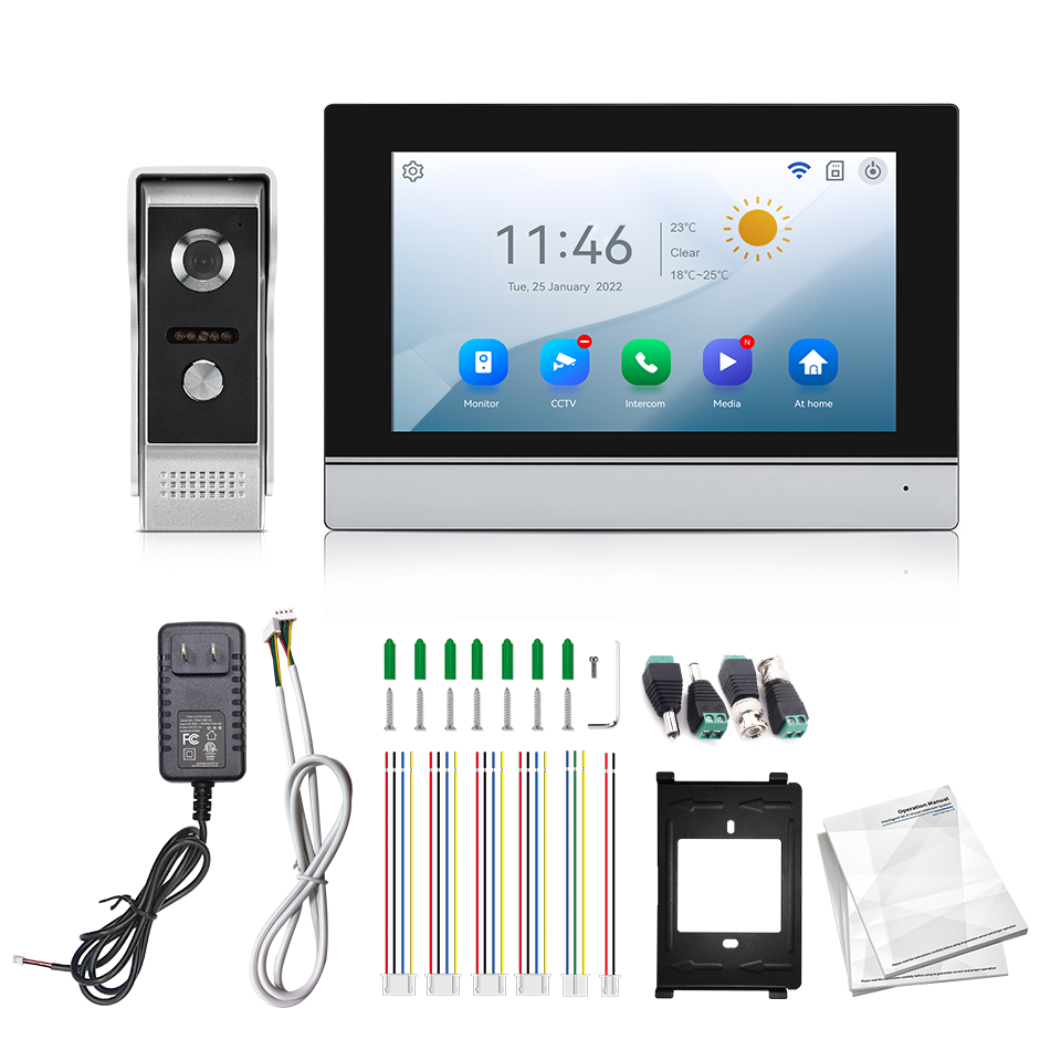 7Inch IPS Screen 2MP  Tuya Rem - đánh giá và giá Home Security Honeywell