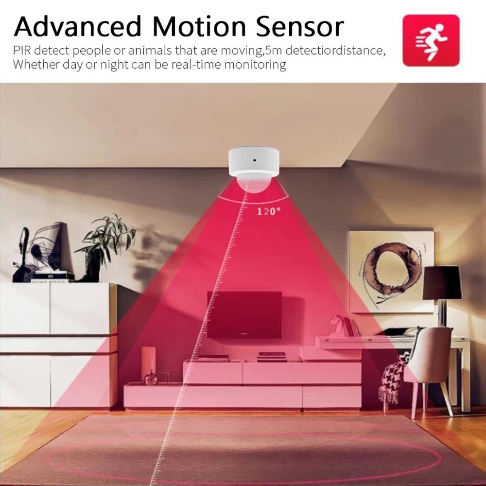 Zigbee Mini PIR Motion Sensor  - đánh giá và giá Home Security Alexa