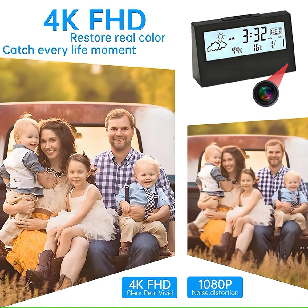 4K WiFi Clock Camera with Moti - đánh giá và giá Home Security Honeywell