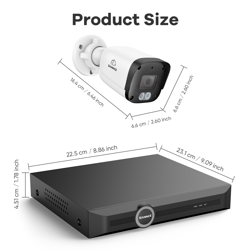 SANNCE 5MP POE Security Camera - đánh giá và giá Home Security Camera System